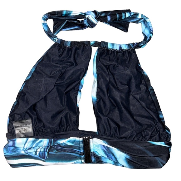 Luxury Lenny Niemeyer Bikini set. Bottom LG top M. Blue swirl design. - Picture 5 of 6